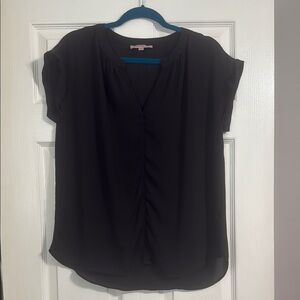 Philosophy Black Cap Sleeve Blouse